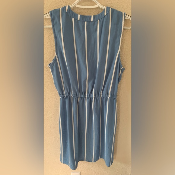 41 Hawthorn Blue and White Striped Sleeveless Dress. Size small, EUC. - Picture 2 of 4